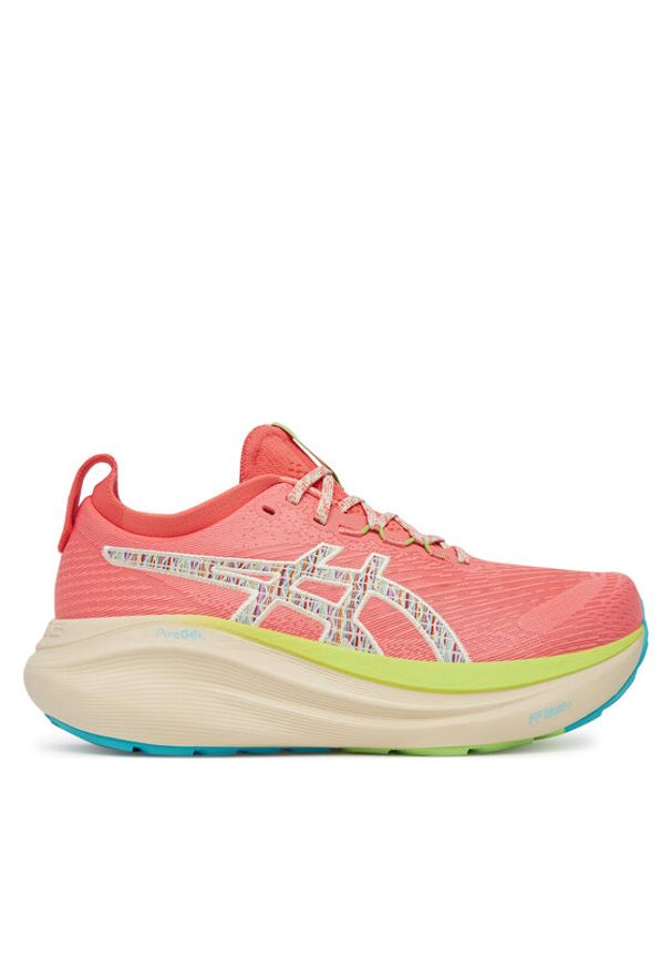 Asics Buty do biegania Gel-Nimbus 27 Tr 1012B808 Koralowy. Kolor: pomarańczowy. Materiał: mesh, materiał