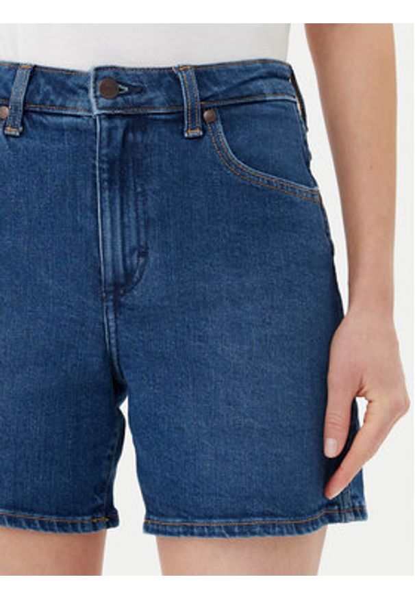 Wrangler Szorty jeansowe Cowboy 112366267 Niebieski Relaxed Fit. Kolor: niebieski. Materiał: bawełna