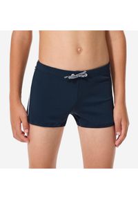 Decathlon - Bokserki pływackie dla dzieci Nabaiji 100+. Kolor: niebieski, wielokolorowy, biały. Materiał: poliester, materiał #1