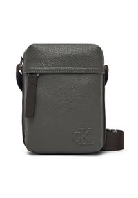 Calvin Klein Saszetka Cargo Reporter S Bag LV04G3080G Szary. Kolor: szary. Materiał: skóra