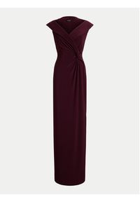 Lauren Ralph Lauren - LAUREN RALPH LAUREN Sukienka wieczorowa 253863940018 Bordowy Slim Fit. Kolor: czerwony. Materiał: syntetyk. Styl: wizytowy #4