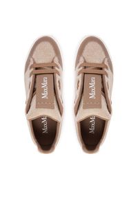 Max Mara Sneakersy Maxiws 2524766032650 Beżowy. Kolor: beżowy. Materiał: materiał, wełna #4