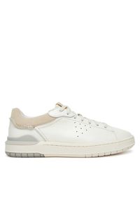 Clarks Sneakersy Courtlite2 Run 26181325 Biały. Kolor: biały. Materiał: skóra. Sport: bieganie