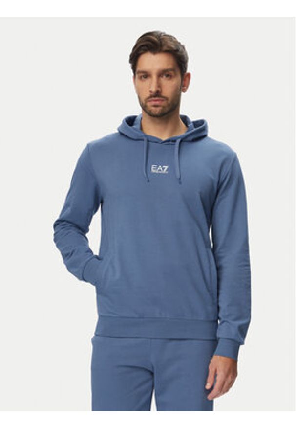 EA7 Emporio Armani Dres 8NPV64 PJVRZ UB064 Niebieski Regular Fit. Kolor: niebieski. Materiał: bawełna