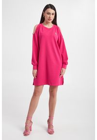 Liu Jo - Sukienka LIU JO. Materiał: bawełna, jersey. Wzór: aplikacja. Długość: mini #4