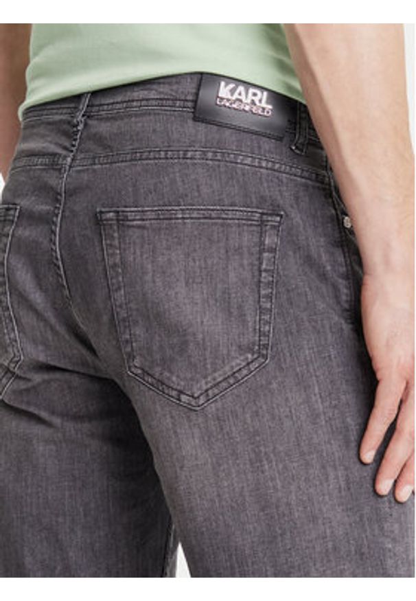 Karl Lagerfeld - KARL LAGERFELD Szorty jeansowe 265820 552833 Czarny Regular Fit. Kolor: czarny. Materiał: bawełna