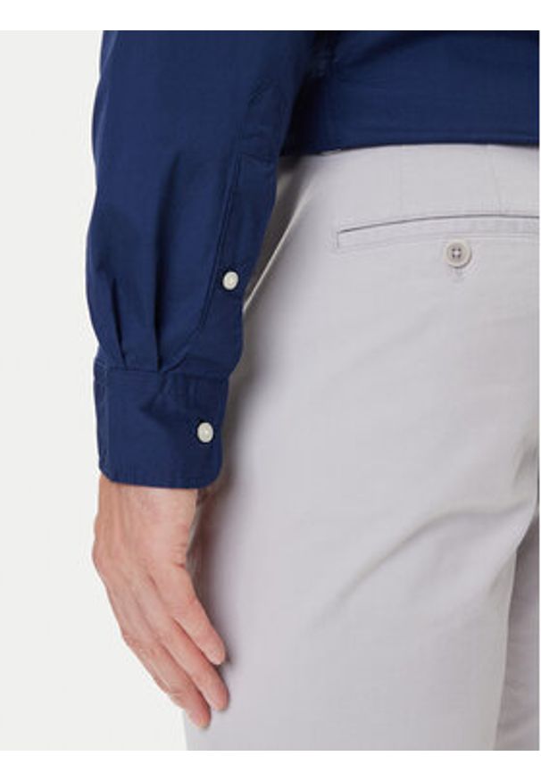 TOMMY HILFIGER - Tommy Hilfiger Koszula MW0MW37550 Granatowy Regular Fit. Kolor: niebieski. Materiał: bawełna
