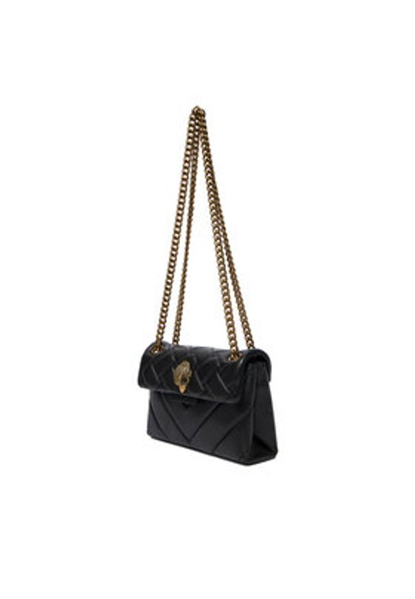 Kurt Geiger Torebka Mini Kensington 1470805109 Czarny. Kolor: czarny. Materiał: skórzane