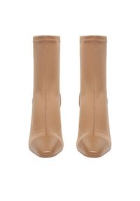 Nine West Botki CEO-NOURA-01 Beżowy. Kolor: beżowy. Materiał: materiał