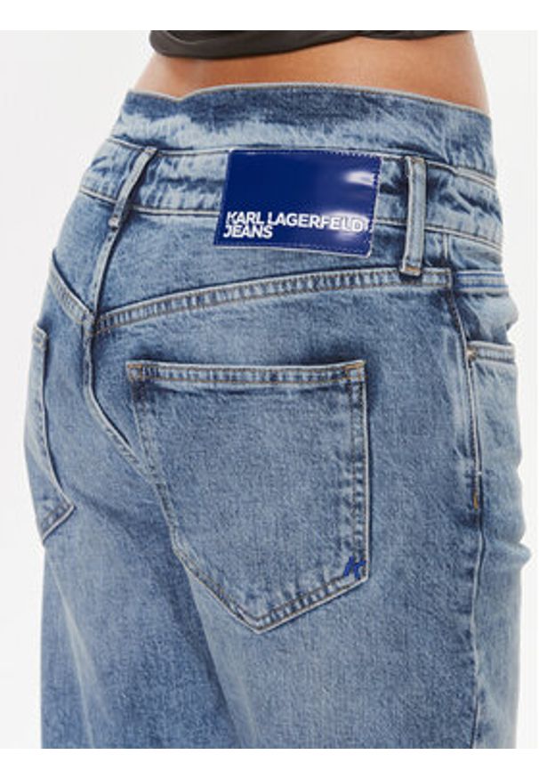 Karl Lagerfeld Jeans Jeansy 240J1107 Niebieski Slim Fit. Kolor: niebieski