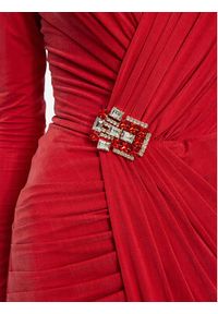 Elisabetta Franchi Sukienka wieczorowa AB-493-37E2-V720 Czerwony Regular Fit. Kolor: czerwony. Styl: wizytowy #3