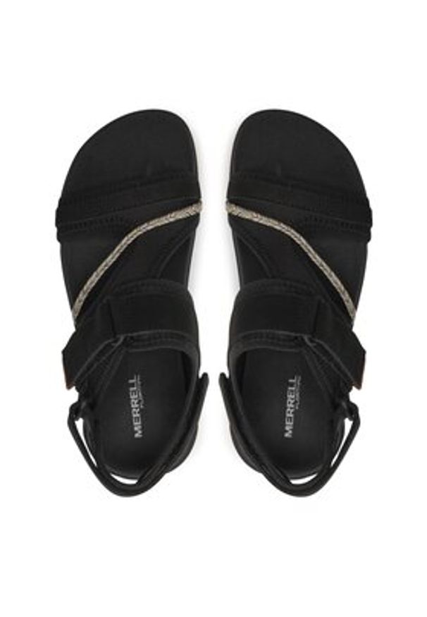 Merrell Sandały Terran 4 Backstrap J006412 Czarny. Kolor: czarny. Materiał: skóra