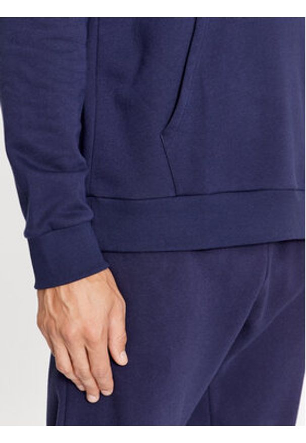 Under Armour Bluza Ua Rival Fleece Hoodie 1379757 Granatowy Loose Fit. Kolor: niebieski. Materiał: bawełna