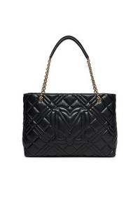 Love Moschino - LOVE MOSCHINO Torebka JC4145PP1NLA0000 Czarny. Kolor: czarny. Materiał: skórzane #4