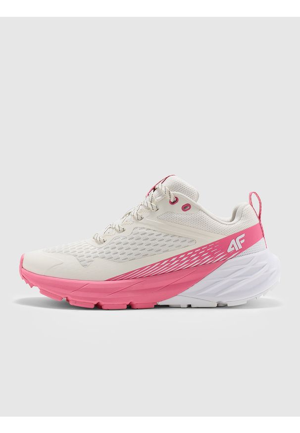 4f - 4F Niskie sneakersy SPEED HIKER damskie - różowe 38. Okazja: na co dzień, na spacer. Kolor: różowy. Materiał: guma, materiał. Szerokość cholewki: normalna. Sport: turystyka piesza