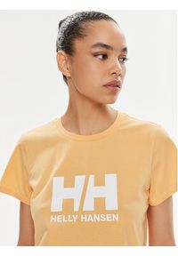 Helly Hansen T-Shirt W Hh Logo T-Shirt 2.0 34465 Pomarańczowy Regular Fit. Kolor: pomarańczowy. Materiał: bawełna #4