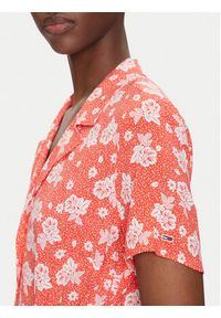 Tommy Jeans Sukienka koszulowa DW0DW21353 Pomarańczowy Relaxed Fit. Kolor: pomarańczowy. Materiał: wiskoza. Typ sukienki: koszulowe #5