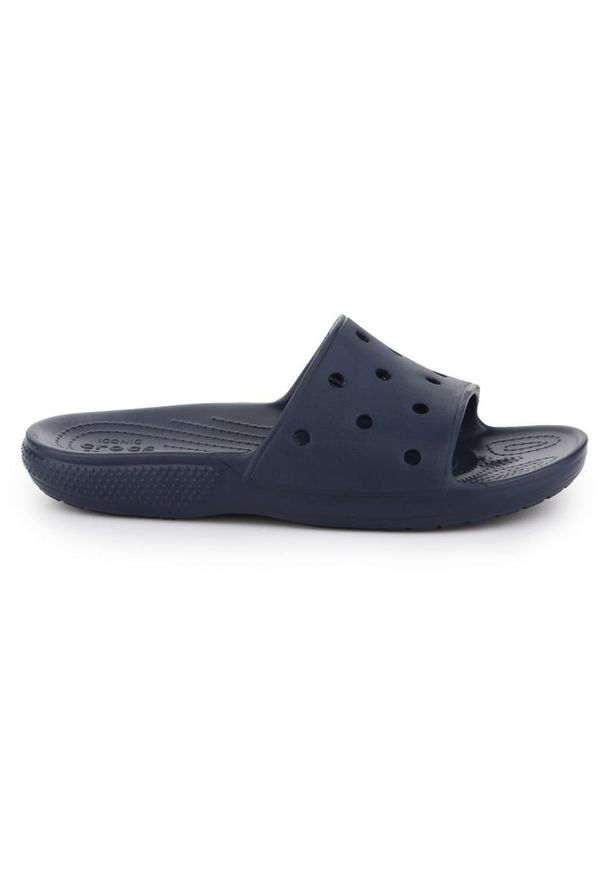 Klapki Crocs Classic Slide M 206121-410 niebieskie. Okazja: na plażę. Kolor: niebieski. Materiał: materiał