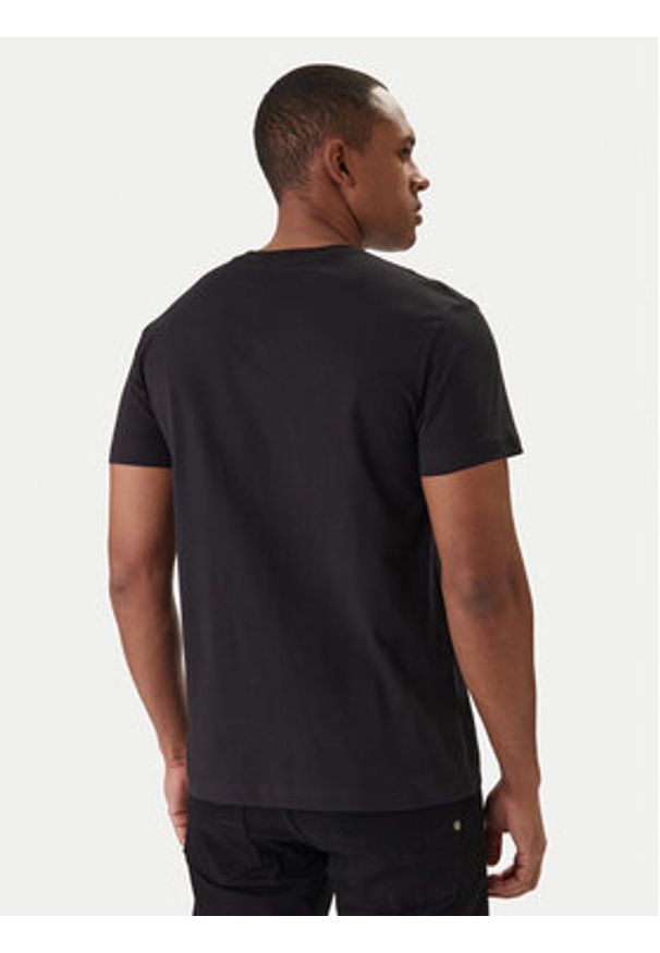 Versace Jeans Couture T-Shirt 80GAHT03 CJ00T Czarny Regular Fit. Kolor: czarny. Materiał: bawełna