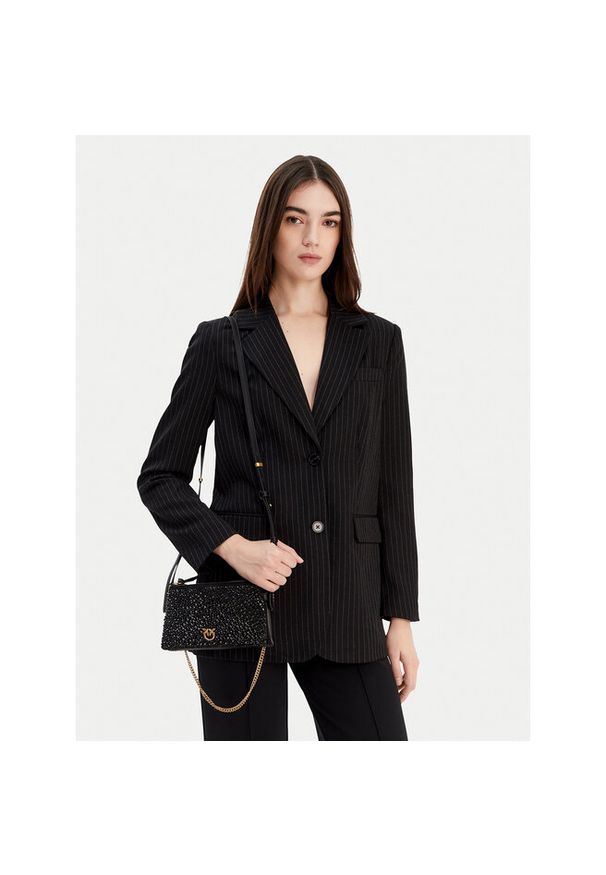 Pinko - Torebka PINKO. Kolor: czarny