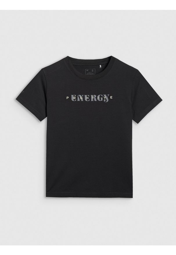 4f - 4F T-shirt slim z nadrukiem damski - czarny XXL. Okazja: na co dzień. Kolor: czarny. Materiał: bawełna, materiał, elastan, jersey. Długość rękawa: raglanowy rękaw. Wzór: nadruk. Styl: klasyczny, sportowy, casual