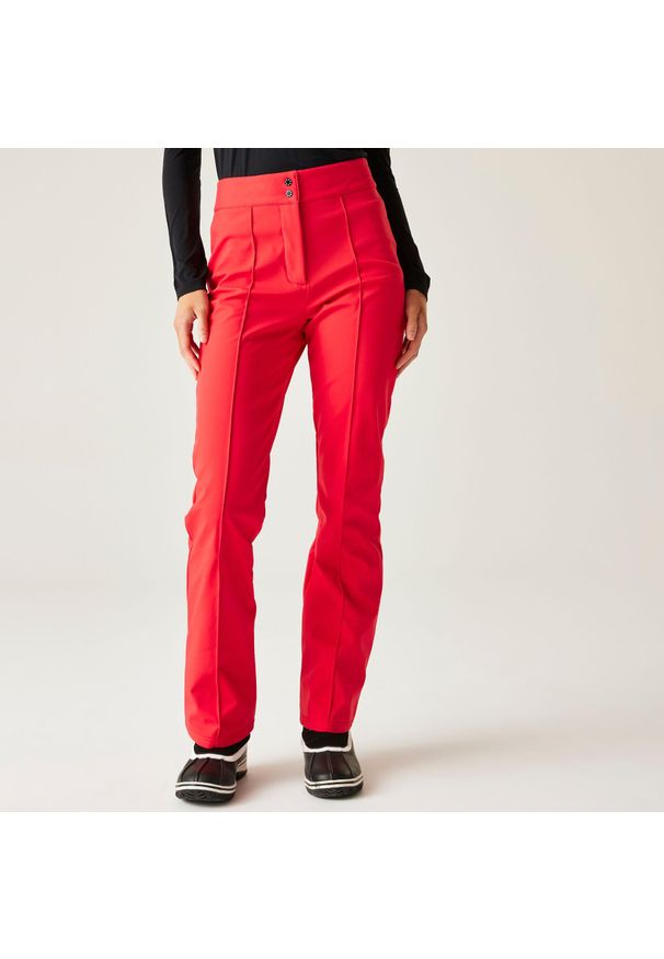 DARE 2B - Spodnie narciarskie damskie z membraną Glide Dare 2b. Kolor: czerwony. Materiał: softshell, materiał. Sezon: zima. Sport: narciarstwo