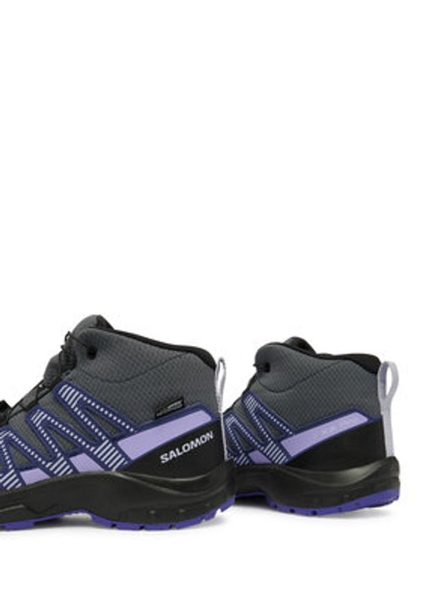 salomon - Salomon Trekkingi Xa Pro V8 Mid Waterproof L47857300 Szary. Kolor: szary. Materiał: materiał