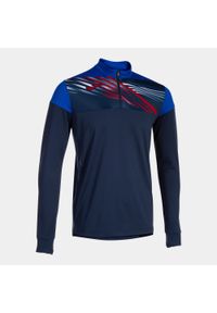 Joma Elite IX Męska Bluza z Kapturem Navy‑Royal XL. Typ kołnierza: kaptur. Kolor: niebieski. Materiał: poliester, elastan. Sport: bieganie