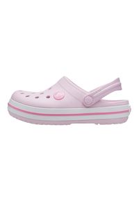 Buty do chodzenia dla dzieci Crocs Crocband. Kolor: różowy. Materiał: syntetyk, materiał. Styl: sportowy