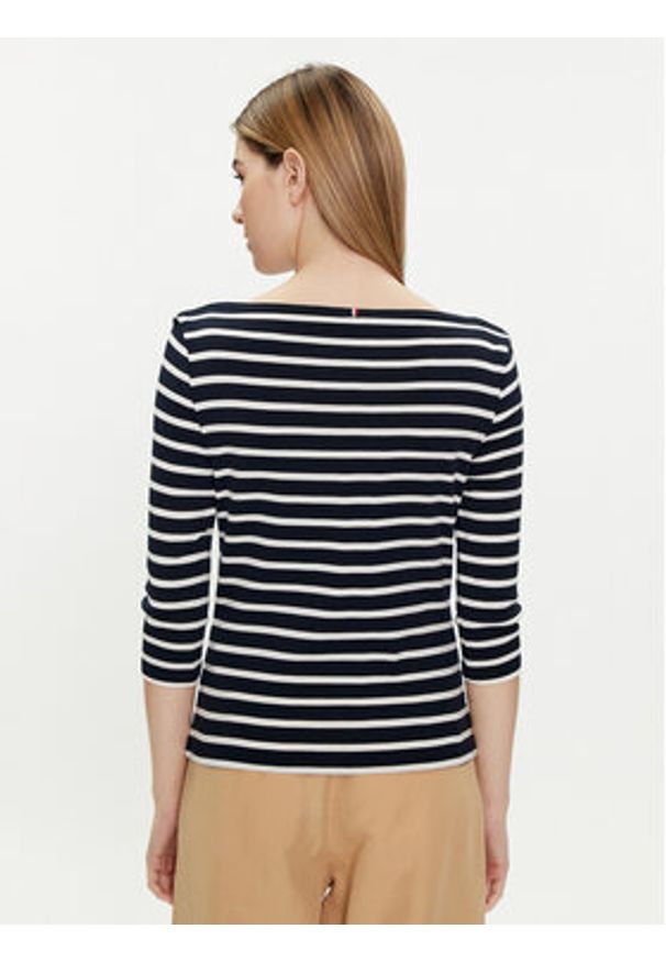 TOMMY HILFIGER - Tommy Hilfiger Bluzka New Cody WW0WW40589 Granatowy Slim Fit. Kolor: niebieski. Materiał: bawełna