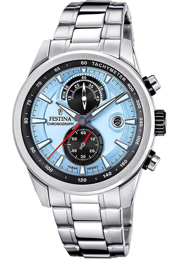 Zegarek męski Festina F20694-2 srebrny. Kolor: srebrny