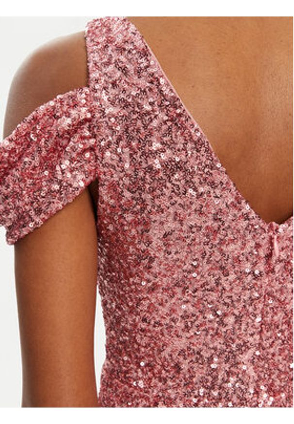 Rinascimento Sukienka wieczorowa CFC0122589003 Różowy Regular Fit. Kolor: różowy. Materiał: syntetyk. Styl: wizytowy