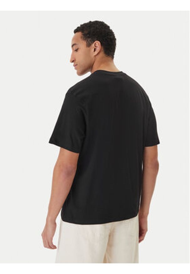 Reebok T-Shirt Branagan RK25561CCM Czarny Regular Fit. Kolor: czarny. Materiał: bawełna