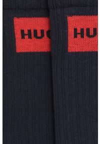 Hugo - HUGO skarpetki (2-pack) męskie kolor granatowy. Kolor: niebieski #2
