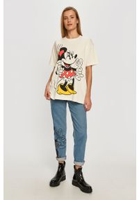 Levi's® - Levi's - T-shirt x Disney. Okazja: na spotkanie biznesowe, na co dzień. Kolor: biały. Materiał: bawełna, dzianina. Wzór: motyw z bajki. Styl: biznesowy, casual #4