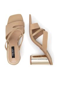 Nine West Klapki WSS21562-01 Beżowy. Kolor: beżowy. Materiał: materiał #5