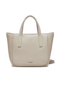 Calvin Klein Jeans Torebka Ck Refine Small Tote Braid K60K612337 Szary. Kolor: szary. Materiał: skórzane