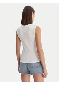Calvin Klein Jeans Top LV047B265G Biały Slim Fit. Kolor: biały. Materiał: bawełna #2