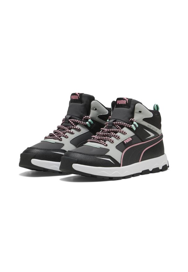 Puma - Młodzieżowe sneakersy Evolve Trail PUMA Dusky Gray Pinkscape Black Pink. Kolor: czarny, szary, różowy, wielokolorowy. Sport: turystyka piesza
