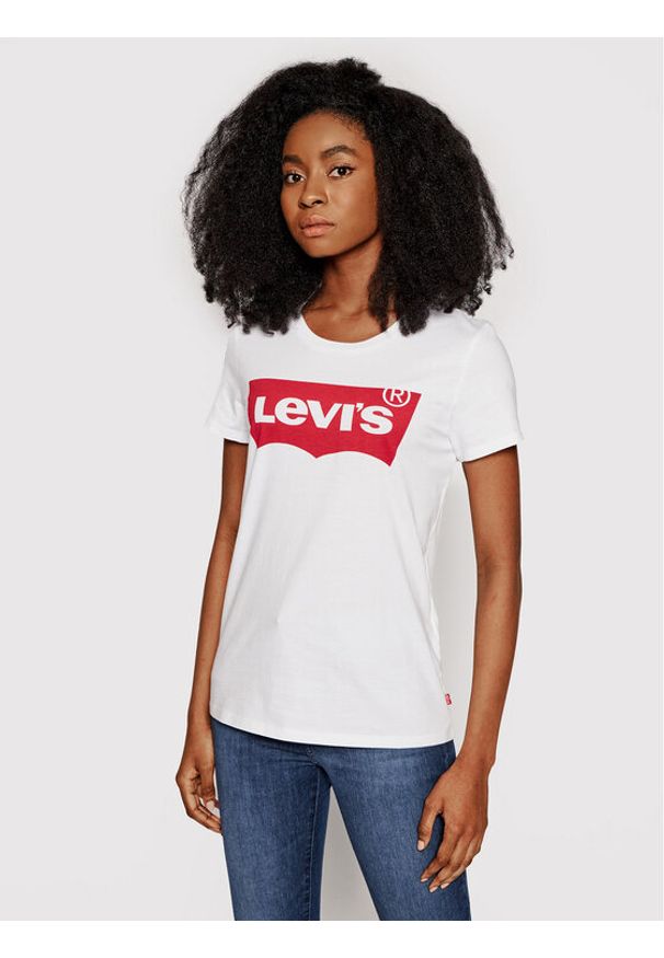 Levi's® T-Shirt The Perfect Graphic Tee 17369-0053 Biały Regular Fit. Kolor: biały. Materiał: bawełna