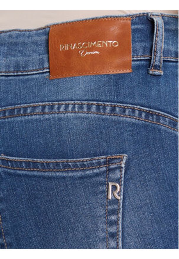 Rinascimento Jeansy CFC0126201003 Niebieski Slim Fit. Kolor: niebieski