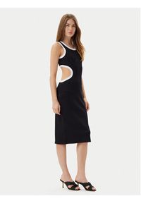 Liu Jo Sukienka letnia VA5043 J4822 Czarny Regular Fit. Kolor: czarny. Materiał: bawełna. Sezon: lato #6