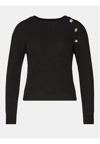Kontatto Sweter 3M1238 Czarny Regular Fit. Kolor: czarny. Materiał: syntetyk #6