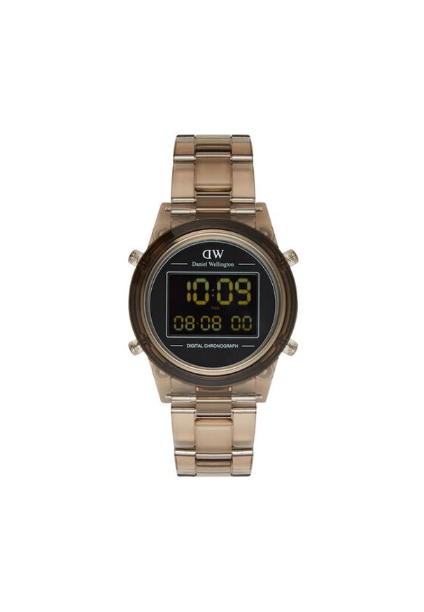Daniel Wellington Zegarek DW00100761 Brązowy. Kolor: brązowy. Materiał: syntetyk