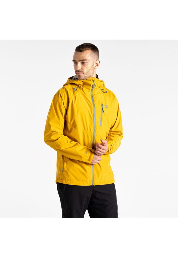DARE 2B - Męska wodoodporna kurtka Breathe Out. Kolor: żółty. Materiał: tkanina. Sport: turystyka piesza
