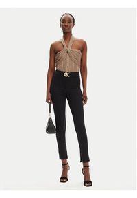 Babylon Spodnie materiałowe S00562 Czarny Regular Fit. Kolor: czarny. Materiał: syntetyk #3