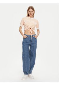 Guess T-Shirt V5GI05 I3Z14 Pomarańczowy Regular Fit. Kolor: pomarańczowy. Materiał: bawełna