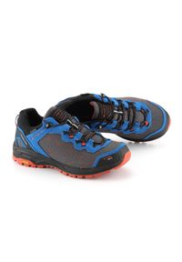 ALPINE PRO - Buty niskie trekkingowe męskie Alpine Pro Ibane 2 Vibram. Kolor: niebieski. Materiał: welur, skóra. Sport: turystyka piesza