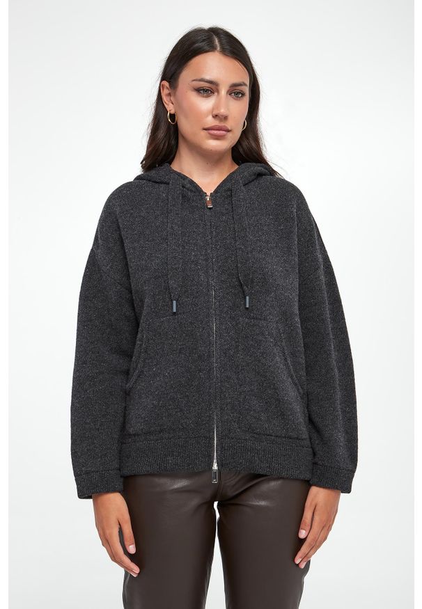 Marella - Sweter damski wełniany Omelia MARELLA MONOCHROME. Materiał: wełna