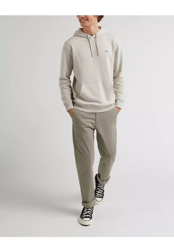 Lee - LEE PLAIN HOODIE MĘSKA BLUZA FOGGY GRAY L80YFWA14 112331441
